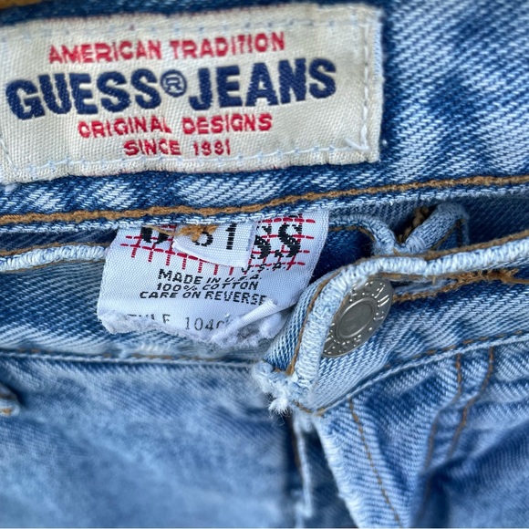 Vintage 90’s Guess Button Fly Straight Leg Jeans - Picture 5 of 8
